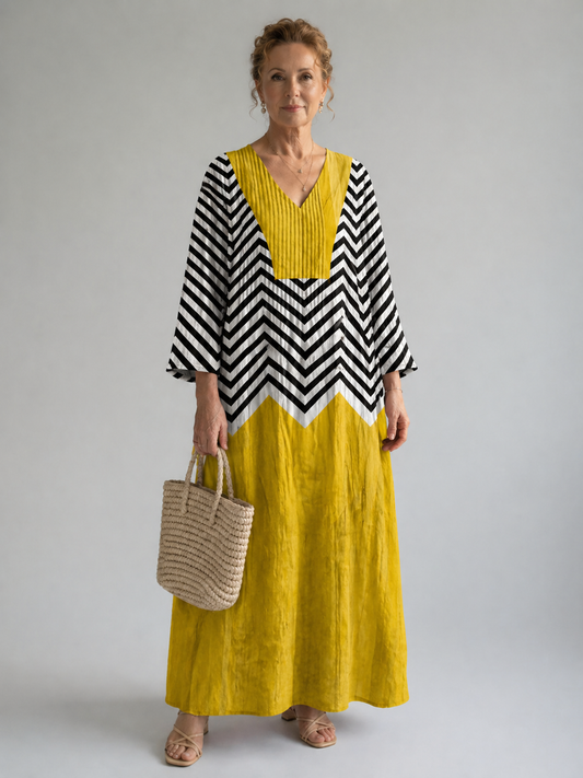 Alessandra | Elegant Geometric Dress