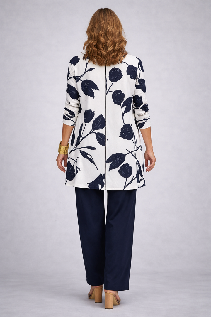 Phoebe | Blue Floral Layered Set