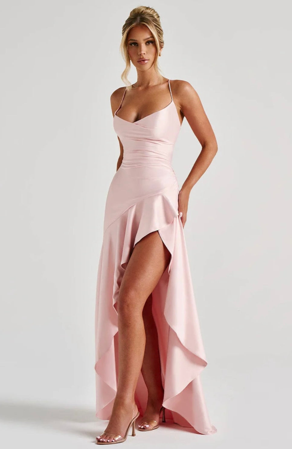 Madeleine | Asymmetric Ruffle Maxi Dress