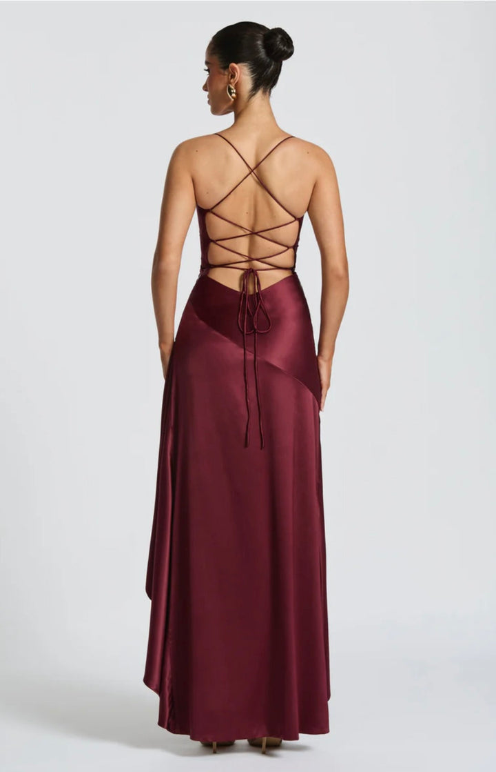 Madeleine | Asymmetric Ruffle Maxi Dress