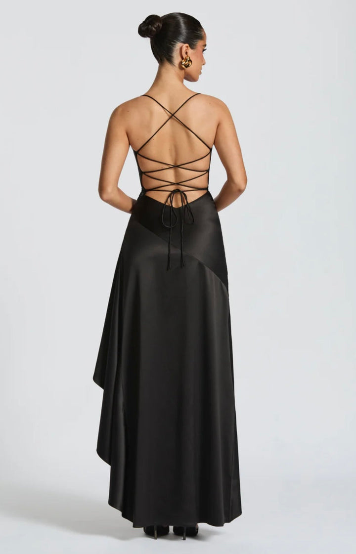 Madeleine | Asymmetric Ruffle Maxi Dress