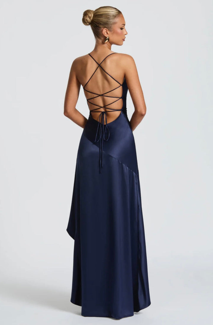 Madeleine | Asymmetric Ruffle Maxi Dress