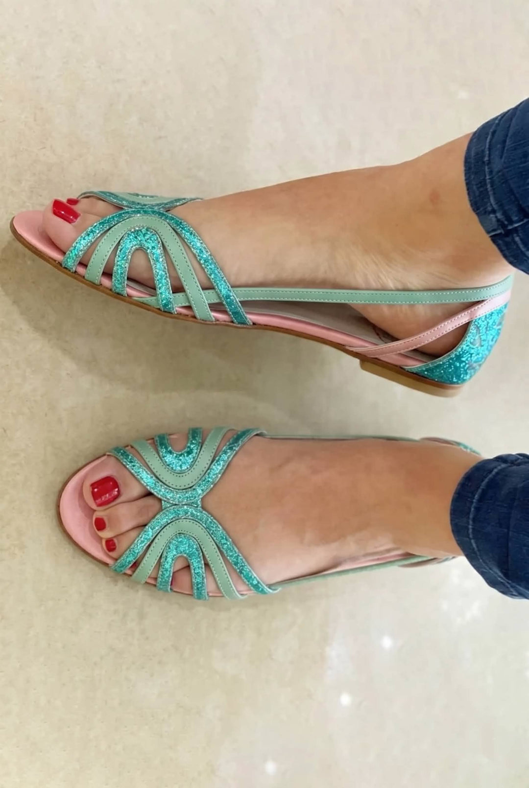 Chloe | Golden Light Sandals