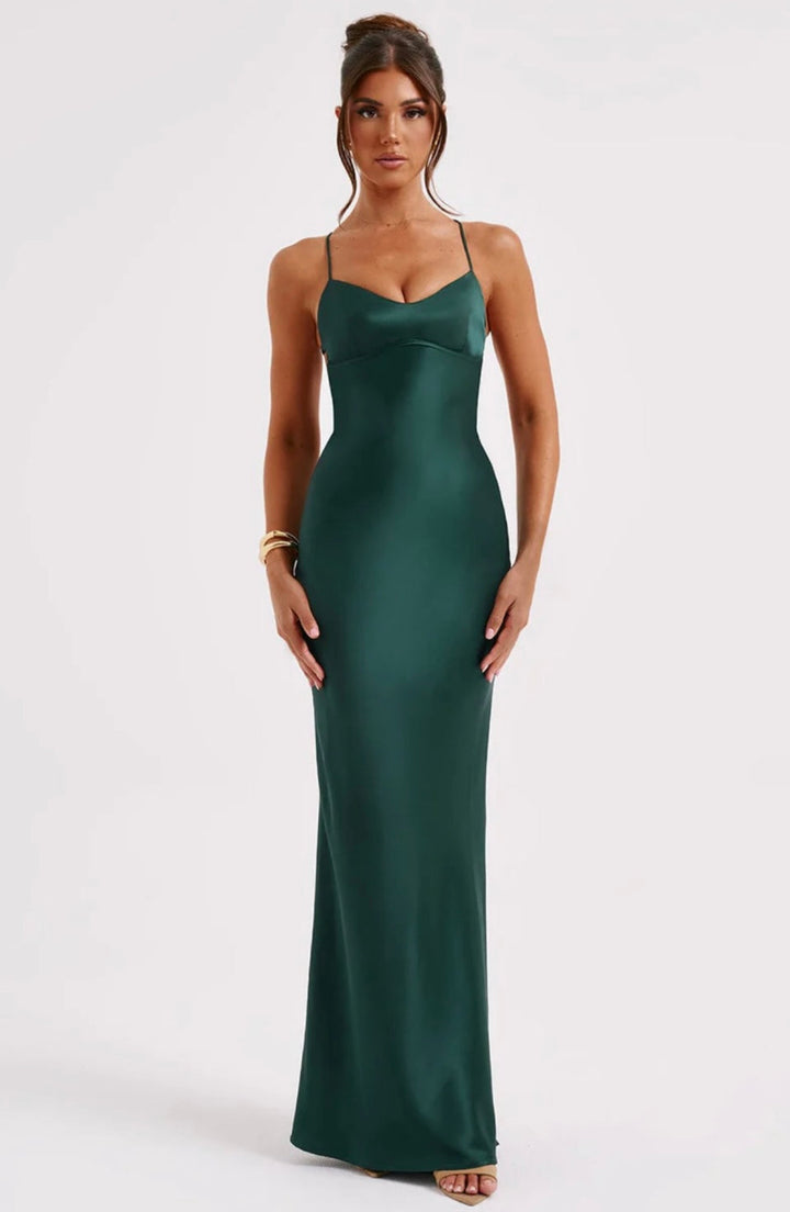 Rachel | Sweetheart-Neck Maxi Dress