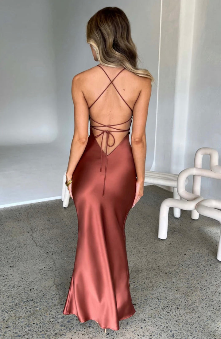 Rachel | Sweetheart-Neck Maxi Dress