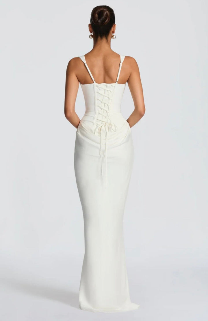 Kate | Square-Neck Sculpted Maxi Dress