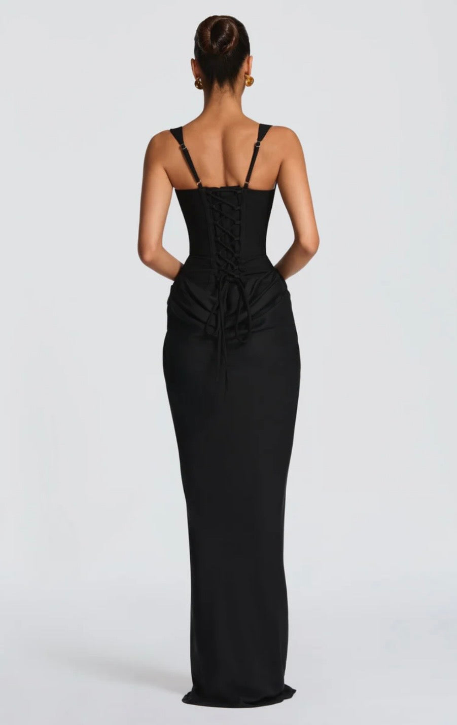 Kate | Square-Neck Sculpted Maxi Dress
