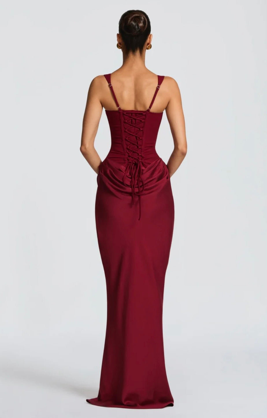 Kate | Square-Neck Sculpted Maxi Dress