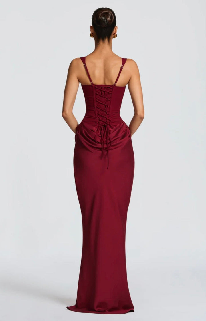 Kate | Square-Neck Sculpted Maxi Dress