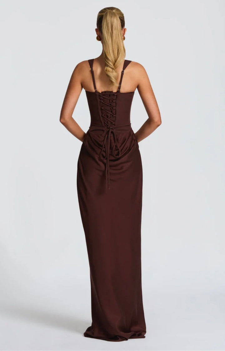 Kate | Square-Neck Sculpted Maxi Dress