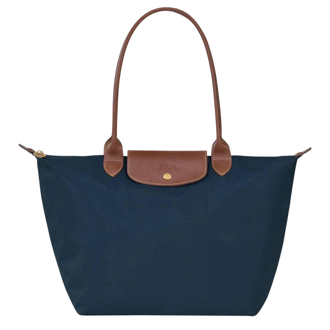 Helen | Longchamp Le Pliage Large Tote – Navy