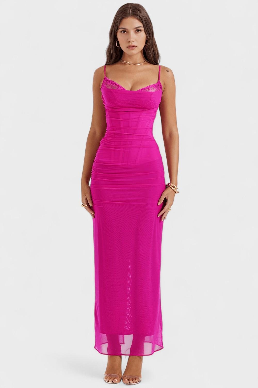 Leanne | Draped Maxi Dress