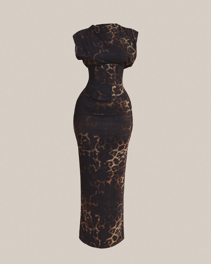 Judith | Animal Print Maxi Dress