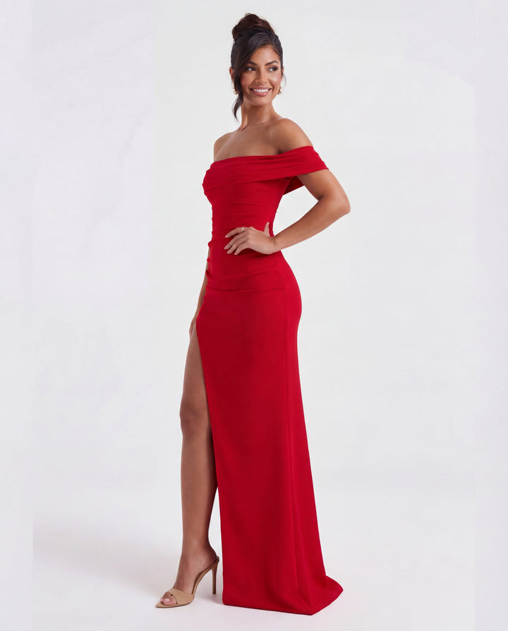 Rebecca | Off-Shoulder Maxi Dress