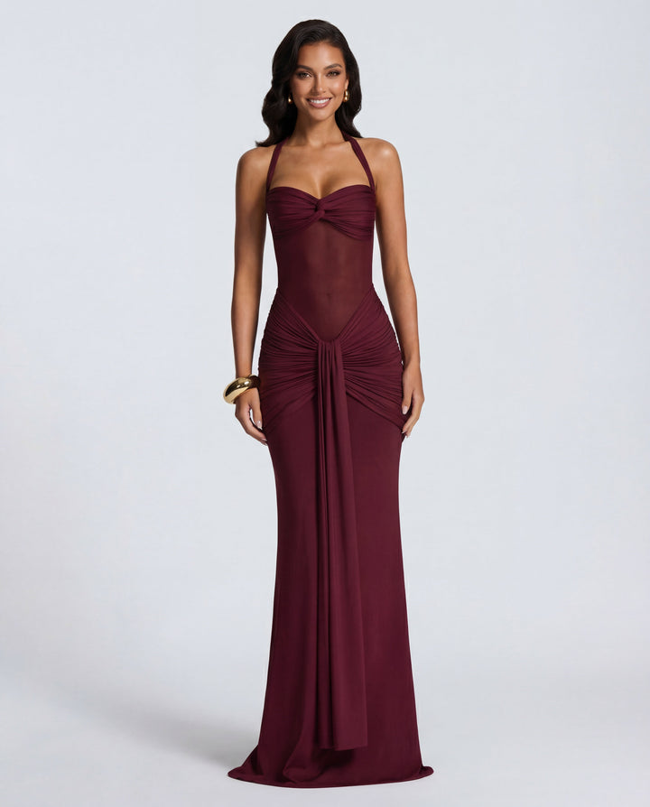 Audrey | Ruched Maxi Dress