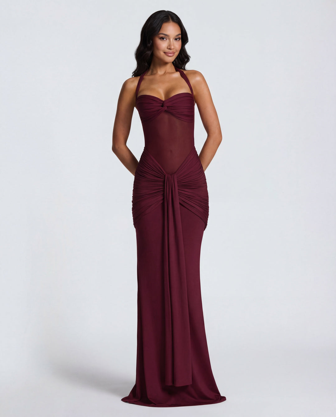 Audrey | Ruched Maxi Dress