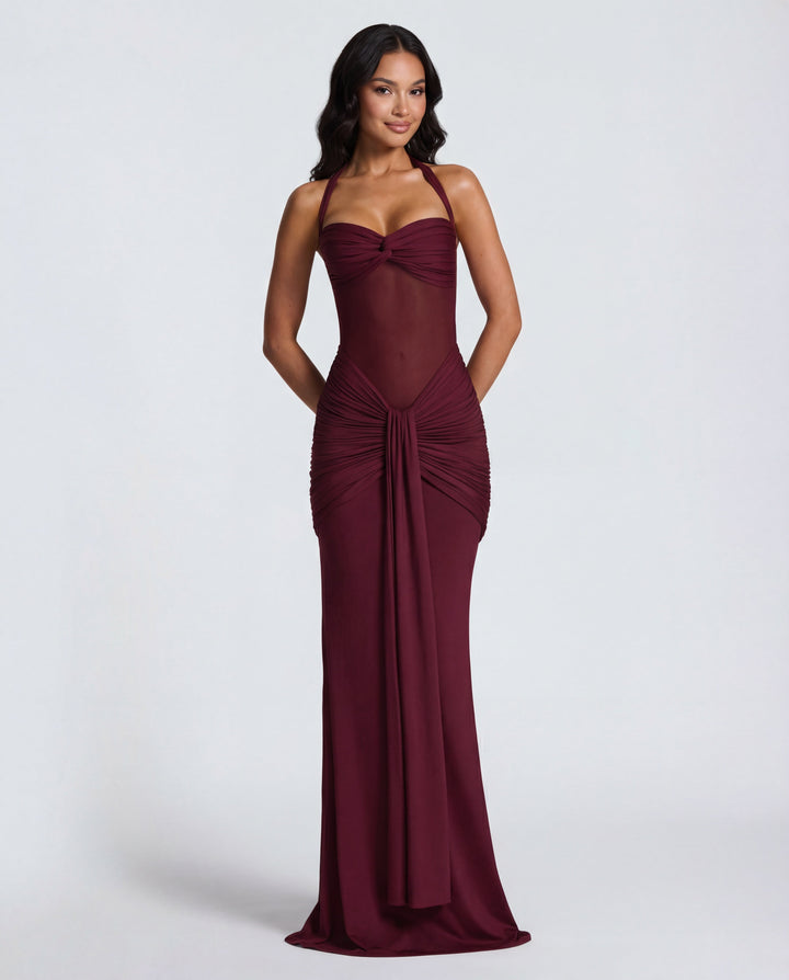 Audrey | Ruched Maxi Dress