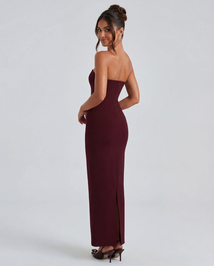 Phoebe | Strapless Sculpted Maxi Dress