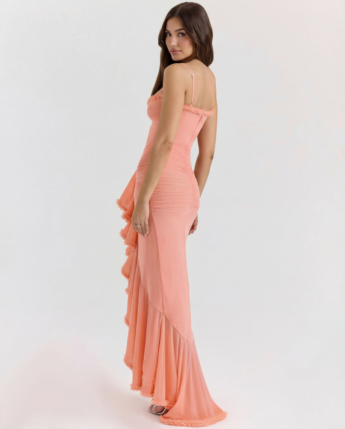 Diana | Ruched Sweetheart-Neck Maxi Dress
