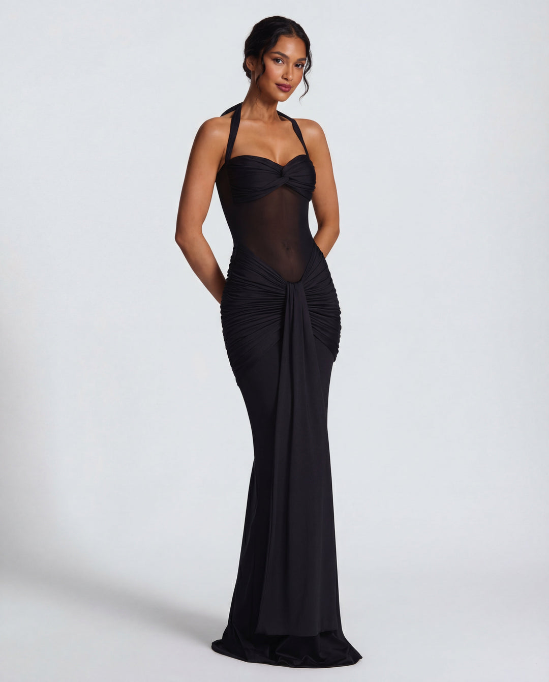 Audrey | Ruched Maxi Dress