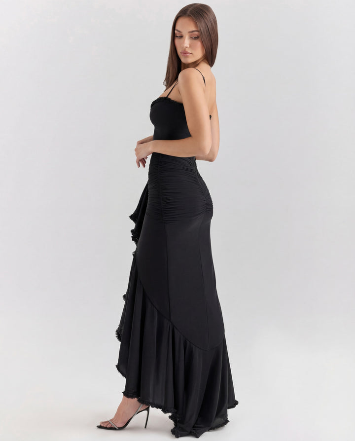 Diana | Ruched Sweetheart-Neck Maxi Dress