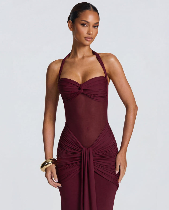 Audrey | Ruched Maxi Dress