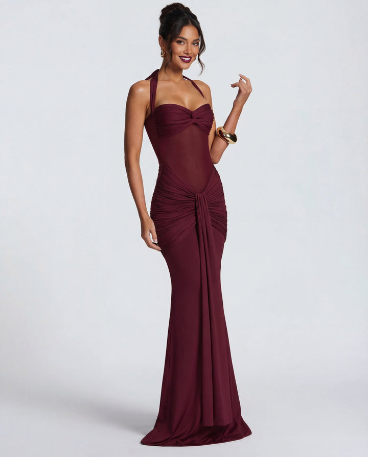 Audrey | Ruched Maxi Dress