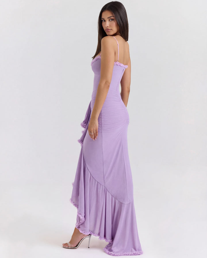 Diana | Ruched Sweetheart-Neck Maxi Dress
