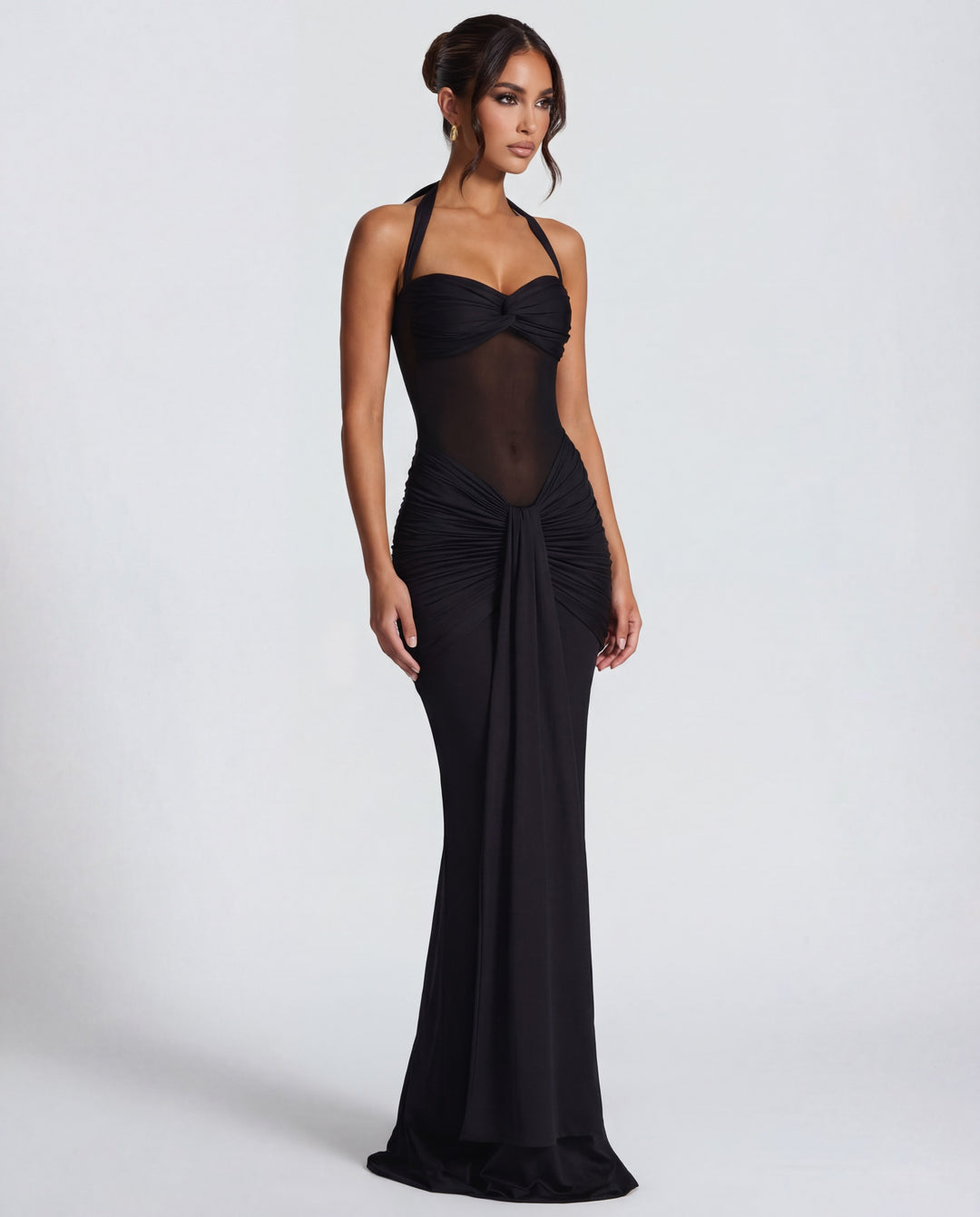 Julie | Ruched Maxi Dress
