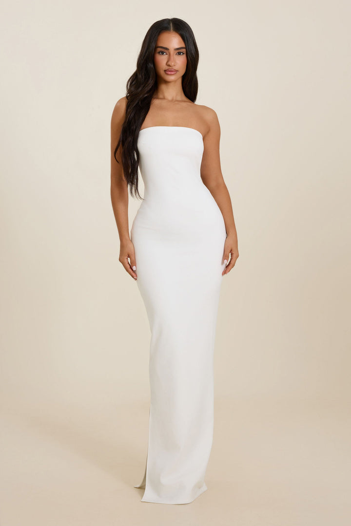 Naomi | Strapless Sculpted Maxi Dress