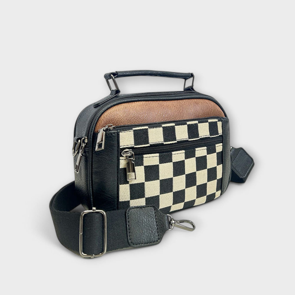 Lynette | Checked Shoulder Bag
