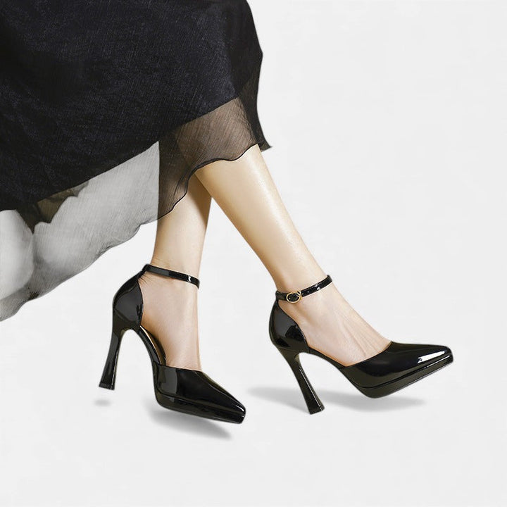 Victoria | Pointed Ankle-Strap Heels