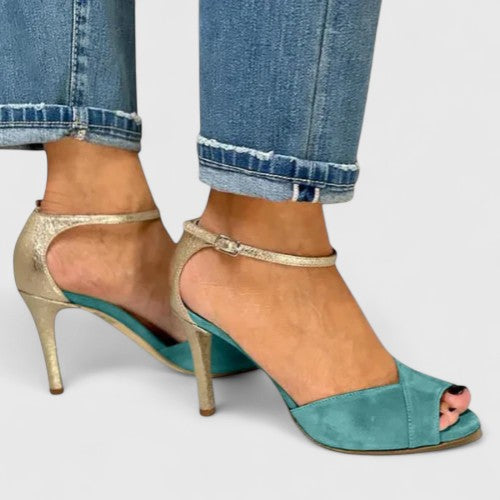 Elodie | Peep-Toe Strap Heels