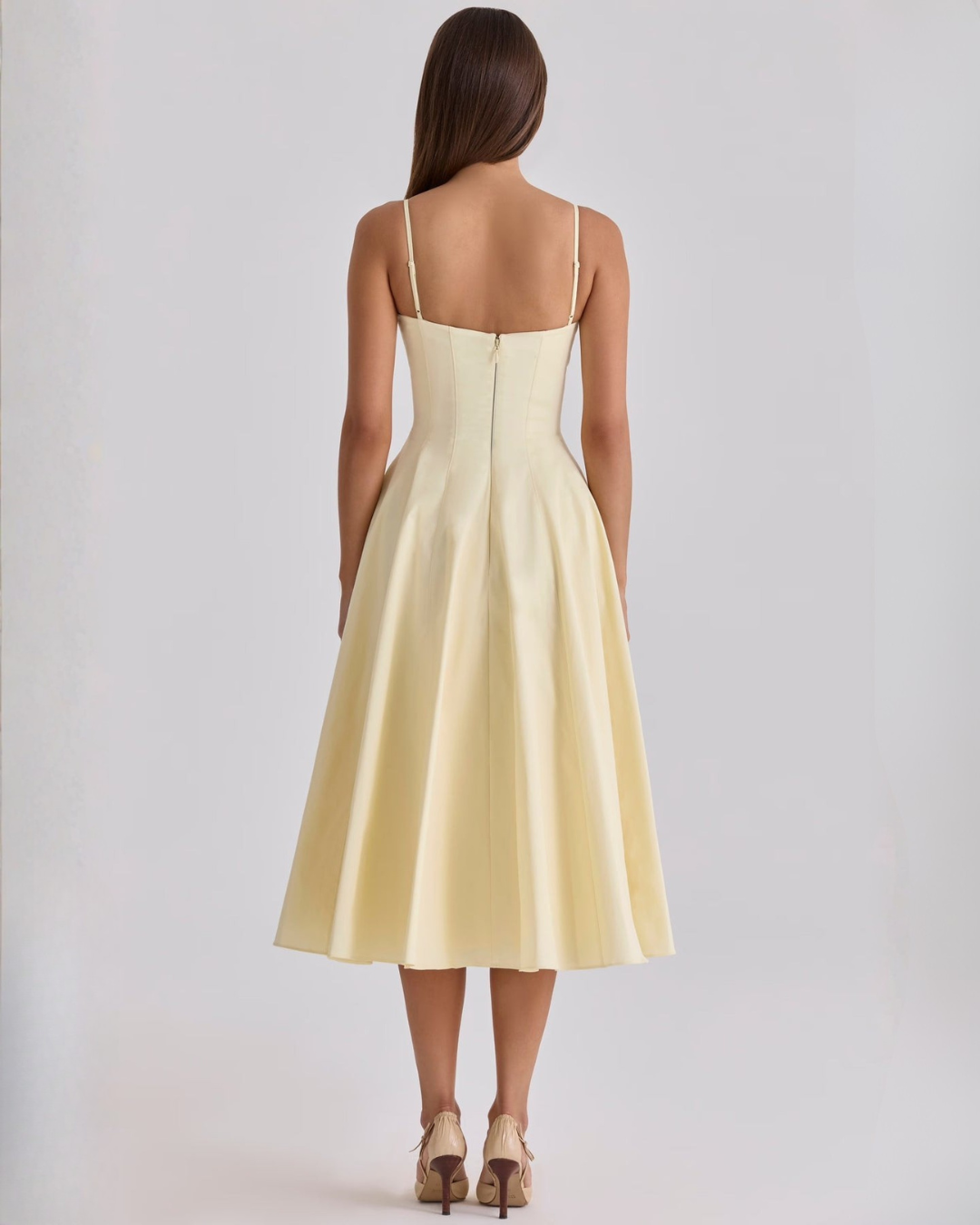 Claire | Ruched Midi Dress