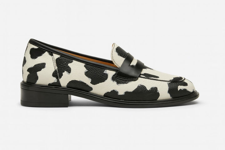 Bianca | Black-and-White Loafers