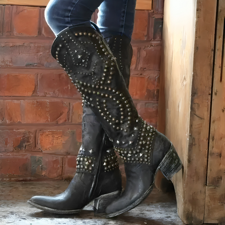 Aveline™ – Knee-High Block Heel Boots