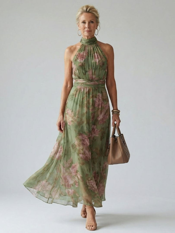 Madeleine | Gathered Floral Midi Dress