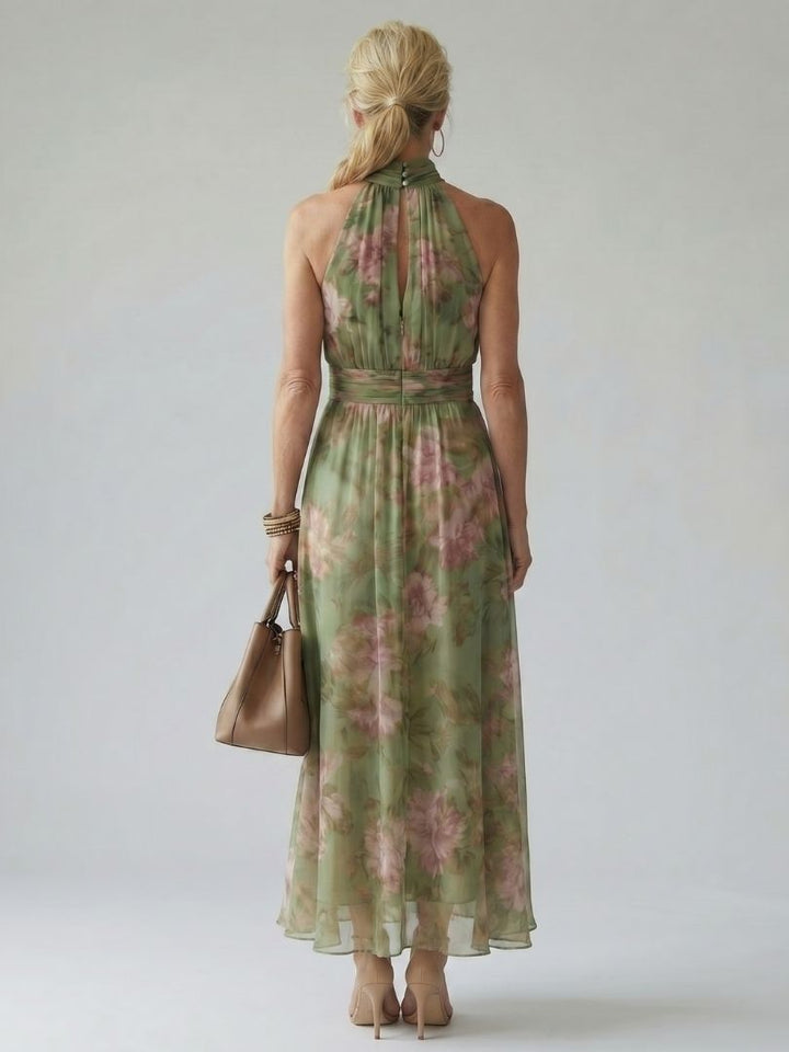 Madeleine | Gathered Floral Midi Dress