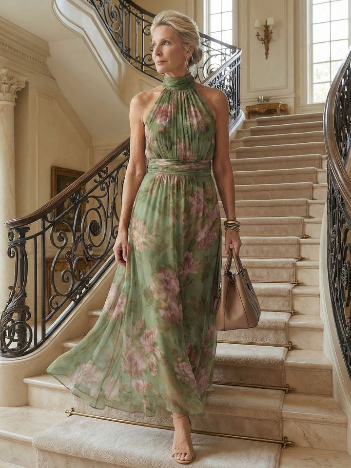 Madeleine | Gathered Floral Midi Dress