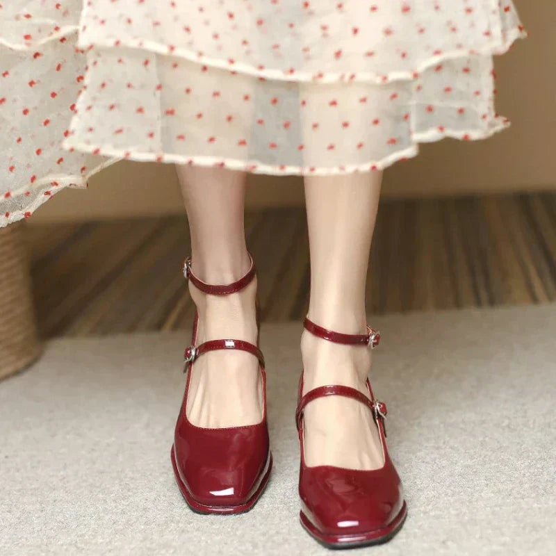 Corinne | Elegant Ankle-Strap Pumps