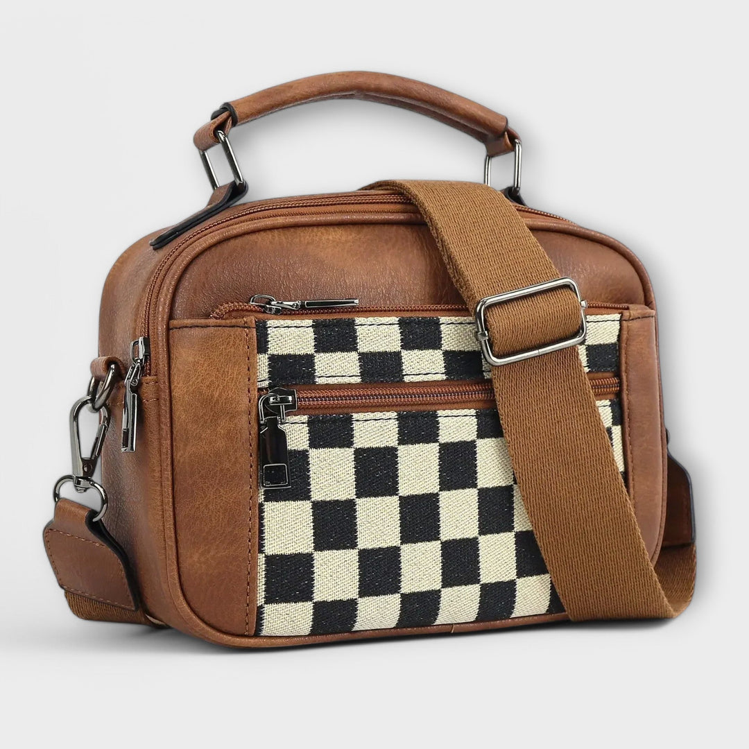 Lynette | Checked Shoulder Bag