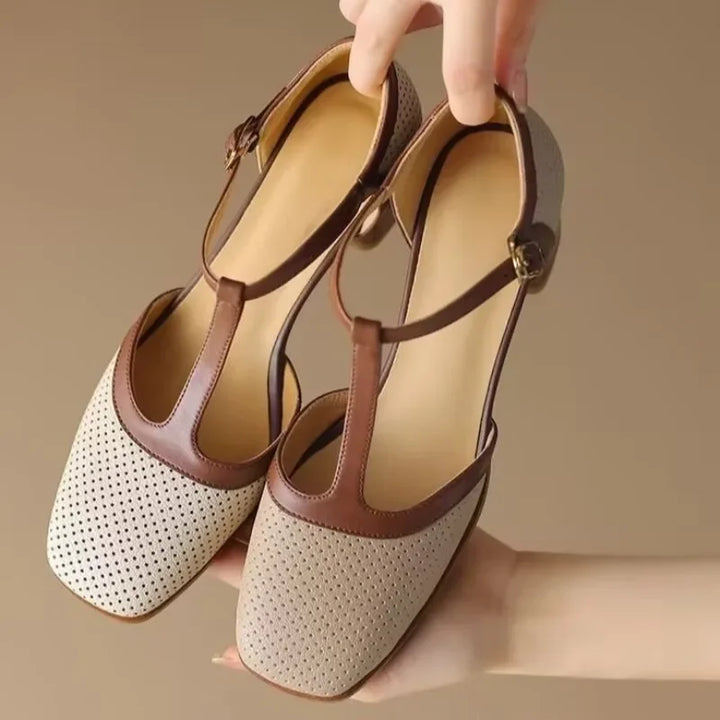 Cassandra | Polished Mid-Heel Shoes