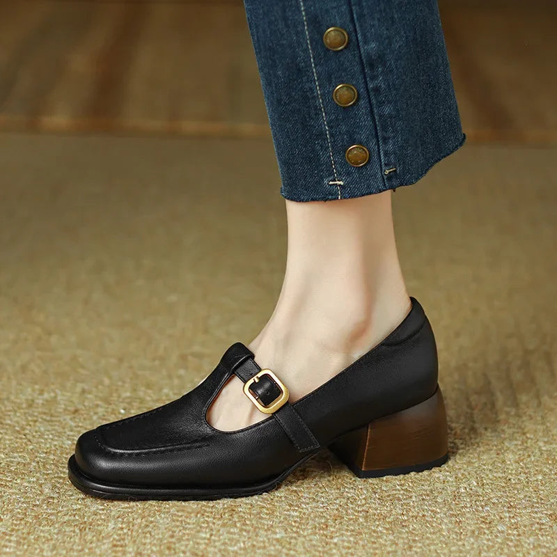 Beatrice | Classic T-Strap Pumps