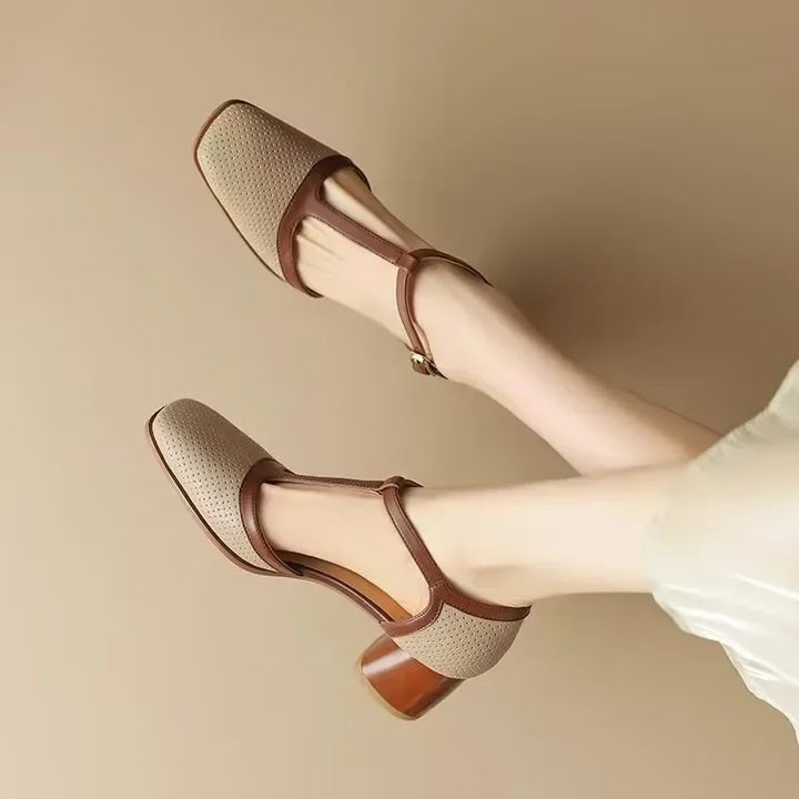 Cassandra | Polished Mid-Heel Shoes