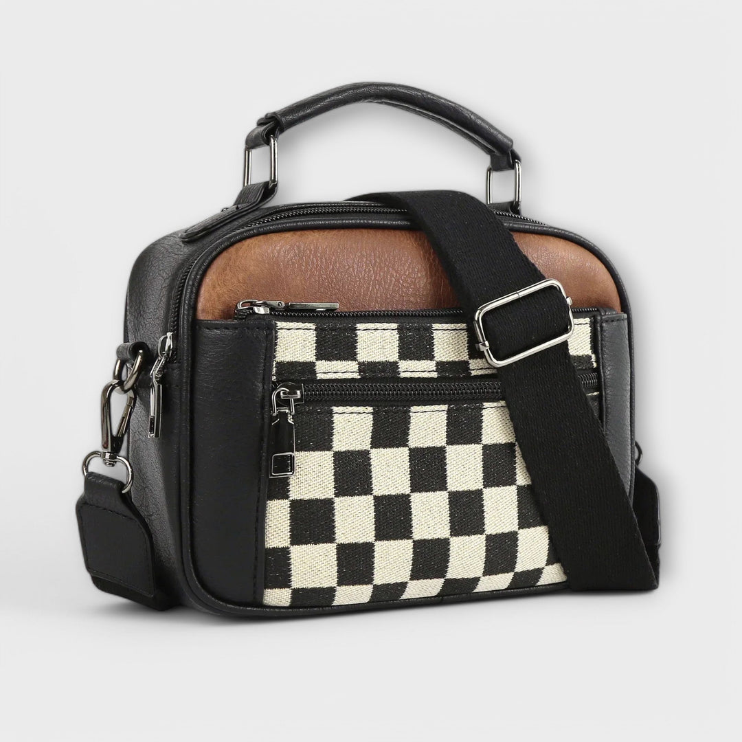 Lynette | Checked Shoulder Bag