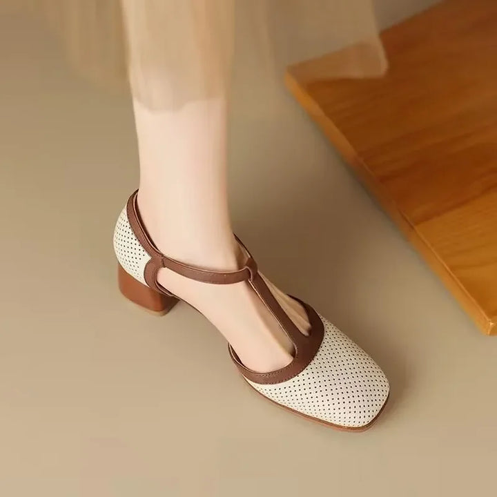 Cassandra | Polished Mid-Heel Shoes