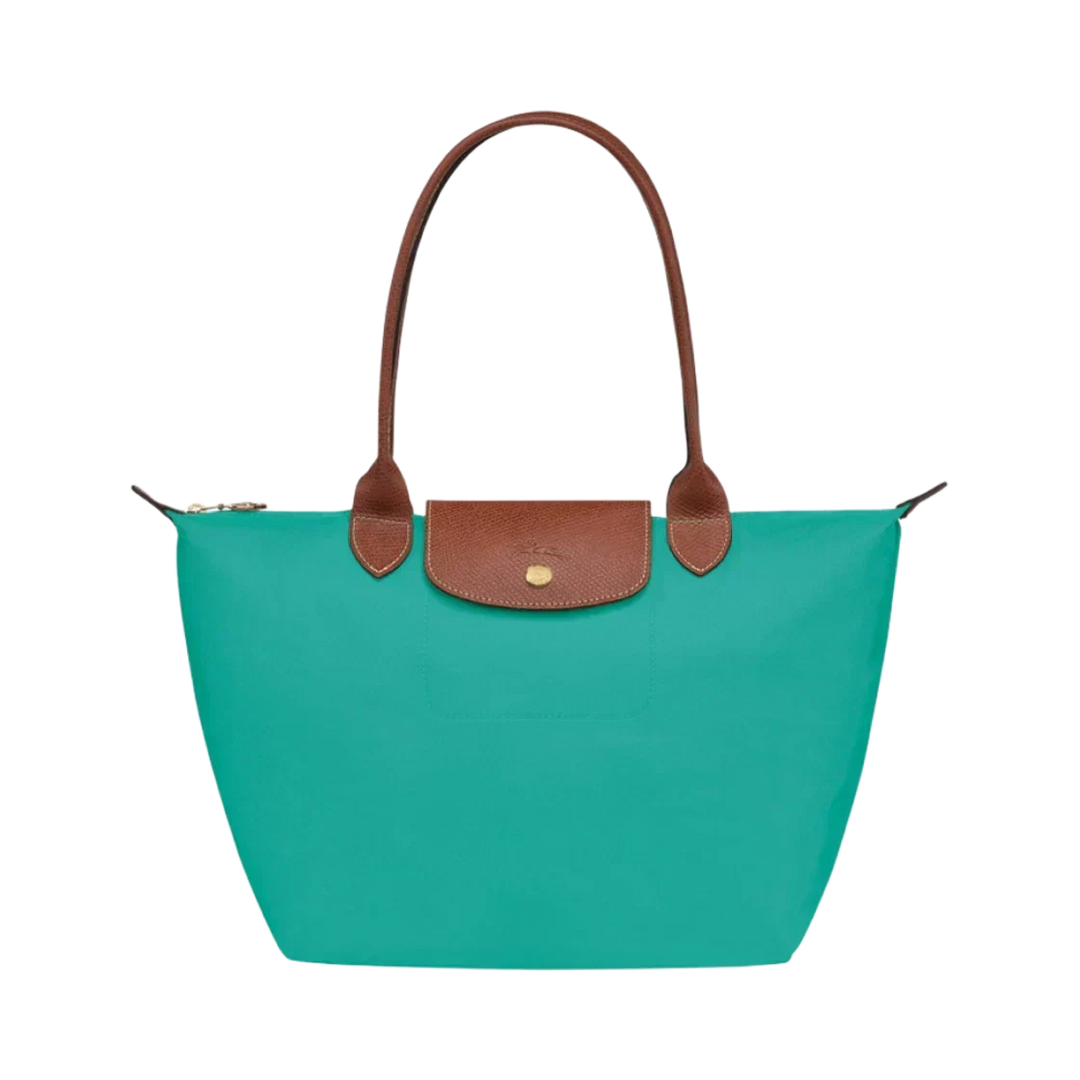 Denise | Longchamp Le Pliage Large Tote – Turquoise