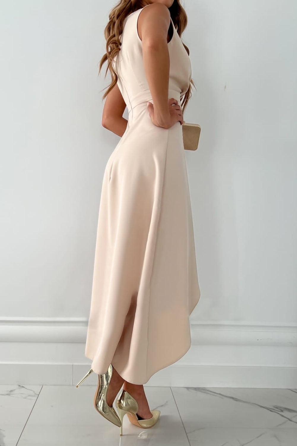 Nicole | Wrap V-Neck Midi Dress