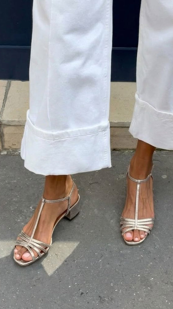Florence | Golden Summer Sandals