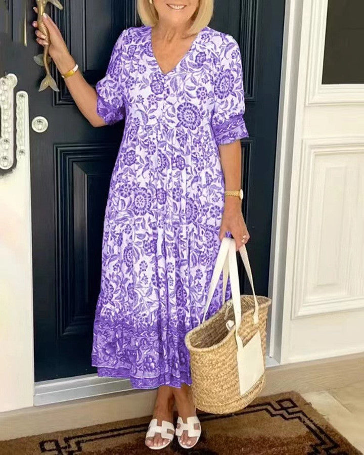 Harriet | Graceful V-Neck Floral